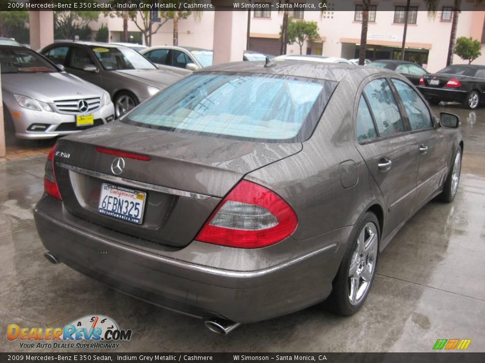 2009 Mercedes-Benz E 350 Sedan Indium Grey Metallic / Cashmere Photo #3