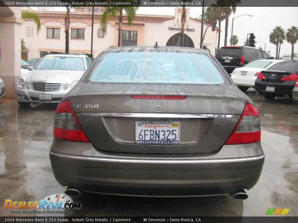 2009 Mercedes-Benz E 350 Sedan Indium Grey Metallic / Cashmere Photo #4