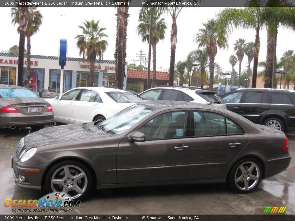 2009 Mercedes-Benz E 350 Sedan Indium Grey Metallic / Cashmere Photo #5