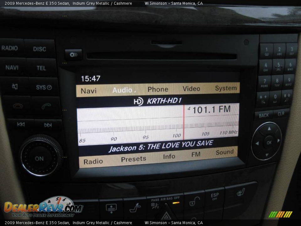 2009 Mercedes-Benz E 350 Sedan Indium Grey Metallic / Cashmere Photo #12