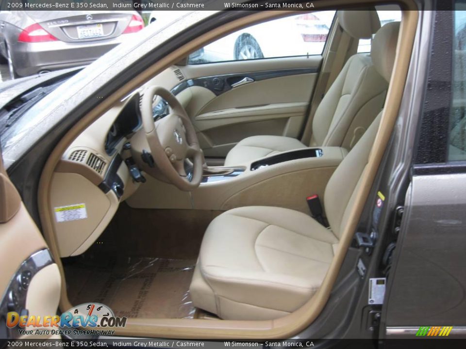 2009 Mercedes-Benz E 350 Sedan Indium Grey Metallic / Cashmere Photo #19