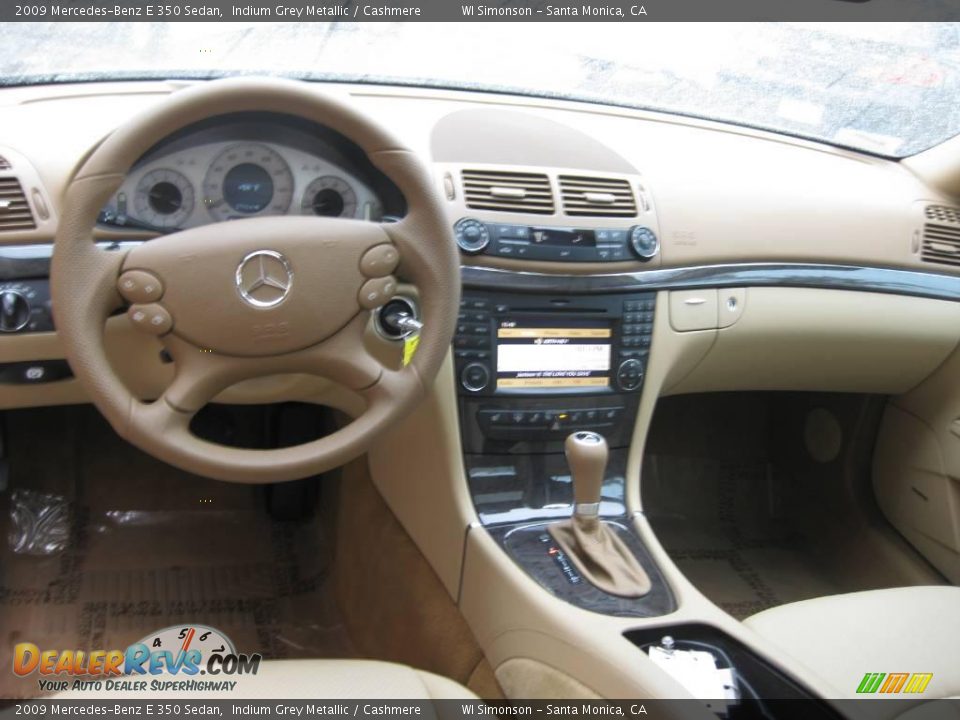 2009 Mercedes-Benz E 350 Sedan Indium Grey Metallic / Cashmere Photo #22