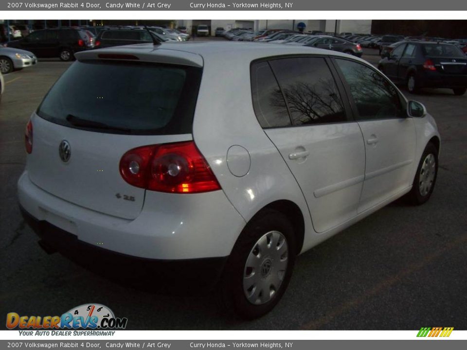 2007 Volkswagen Rabbit 4 Door Candy White / Art Grey Photo #22