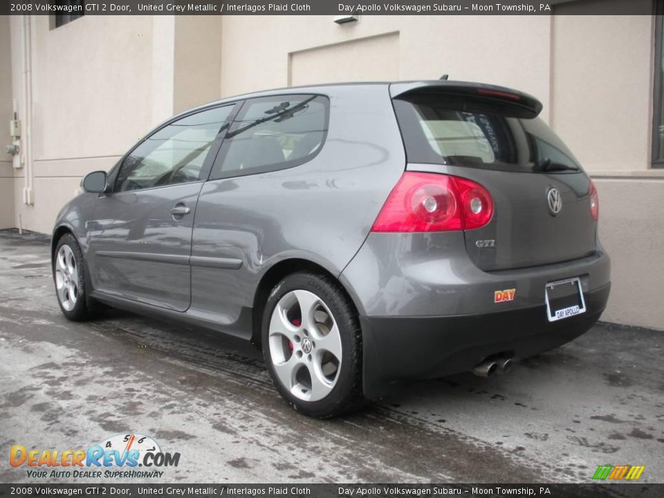 2008 Volkswagen GTI 2 Door United Grey Metallic / Interlagos Plaid Cloth Photo #4