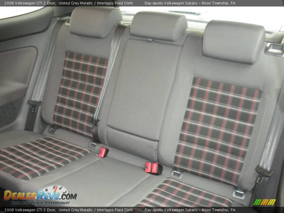 2008 Volkswagen GTI 2 Door United Grey Metallic / Interlagos Plaid Cloth Photo #11