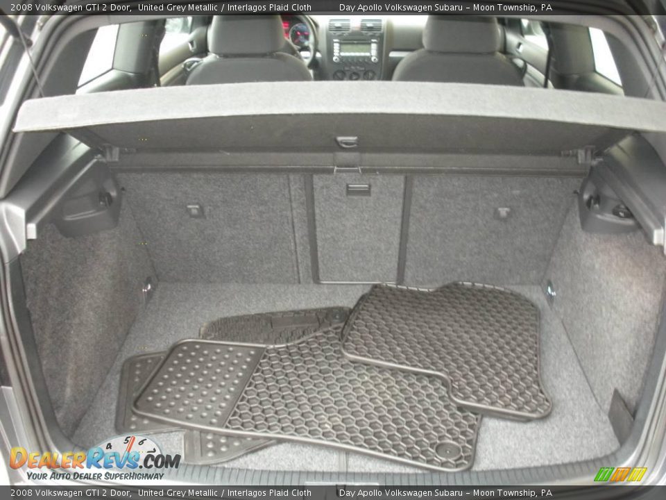2008 Volkswagen GTI 2 Door United Grey Metallic / Interlagos Plaid Cloth Photo #17