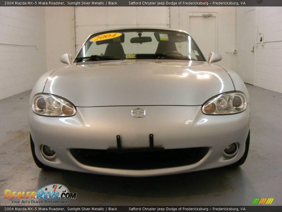 2004 Mazda MX-5 Miata Roadster Sunlight Silver Metallic / Black Photo #2