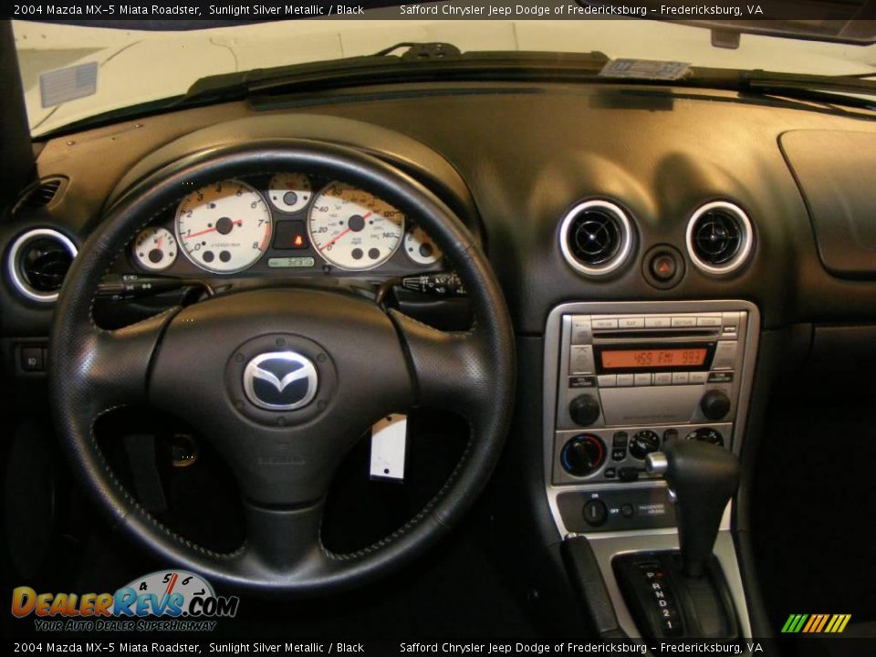 2004 Mazda MX-5 Miata Roadster Sunlight Silver Metallic / Black Photo #9