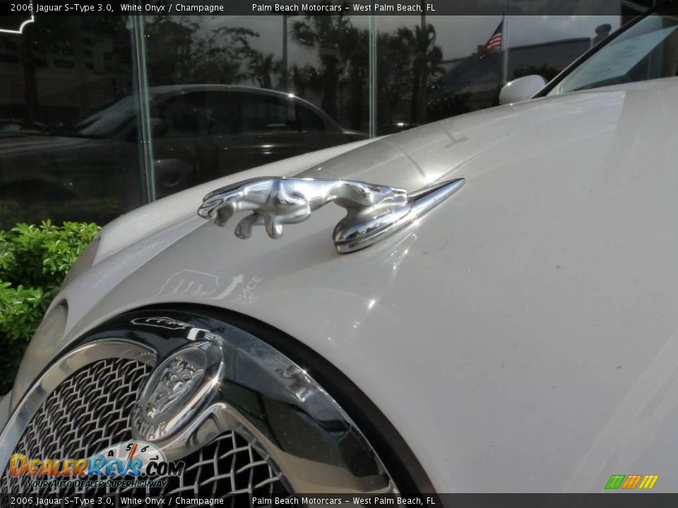2006 Jaguar S-Type 3.0 White Onyx / Champagne Photo #11