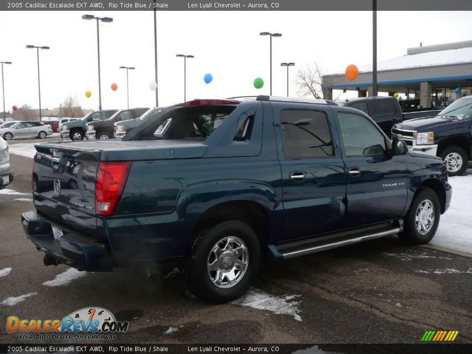 2005 Cadillac Escalade EXT AWD Rip Tide Blue / Shale Photo #6
