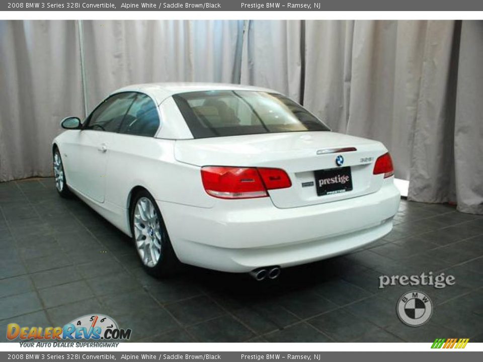 2008 BMW 3 Series 328i Convertible Alpine White / Saddle Brown/Black Photo #3