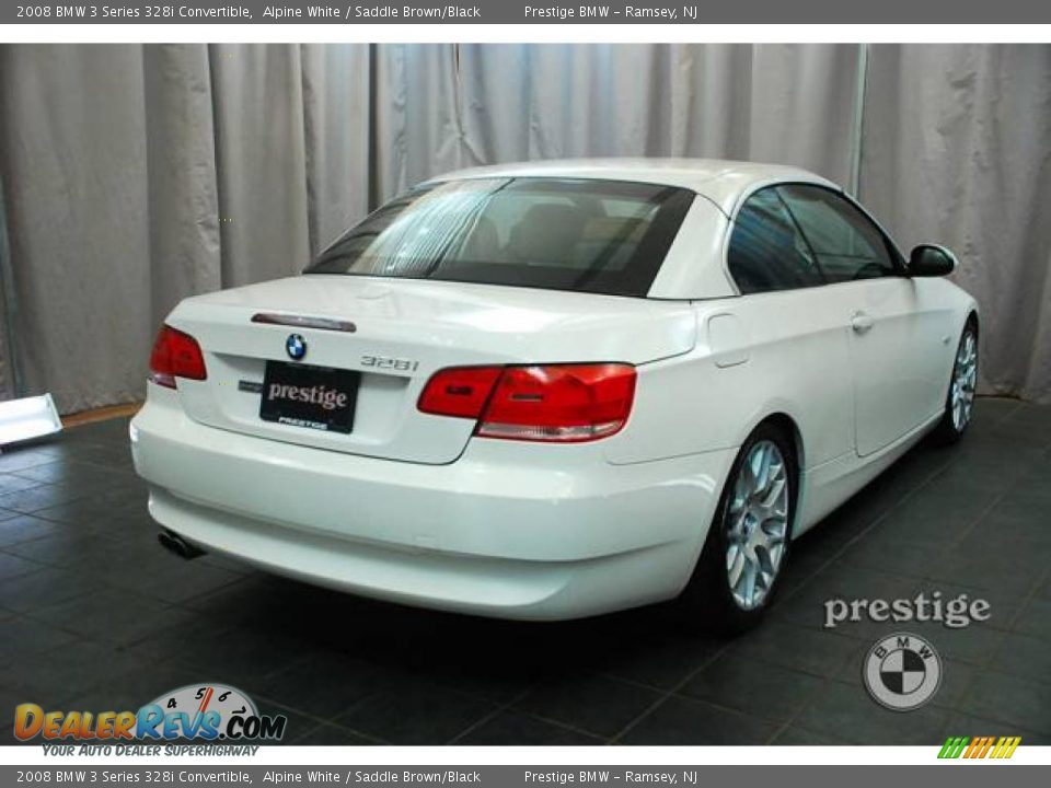 2008 BMW 3 Series 328i Convertible Alpine White / Saddle Brown/Black Photo #4
