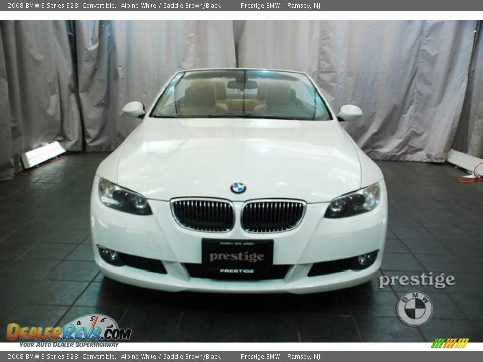 2008 BMW 3 Series 328i Convertible Alpine White / Saddle Brown/Black Photo #5