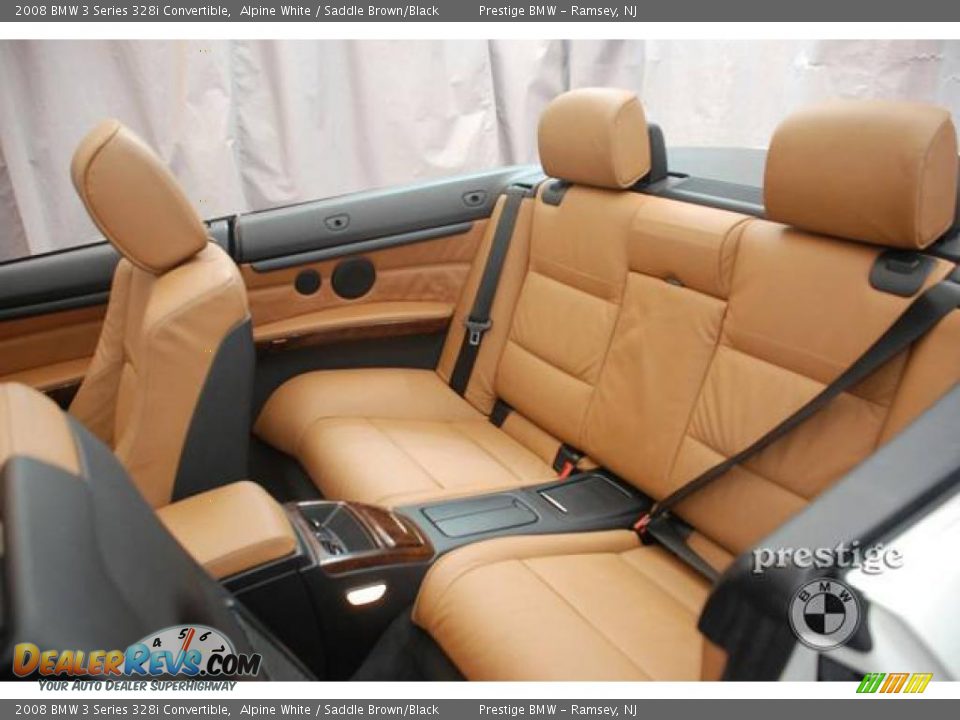 2008 BMW 3 Series 328i Convertible Alpine White / Saddle Brown/Black Photo #10