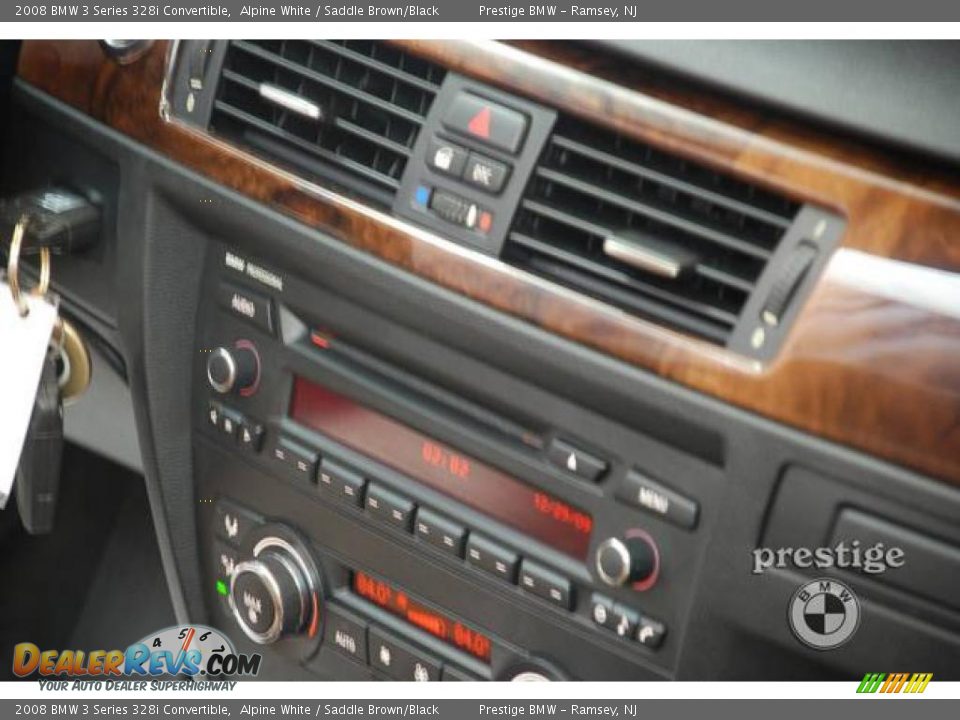 2008 BMW 3 Series 328i Convertible Alpine White / Saddle Brown/Black Photo #15