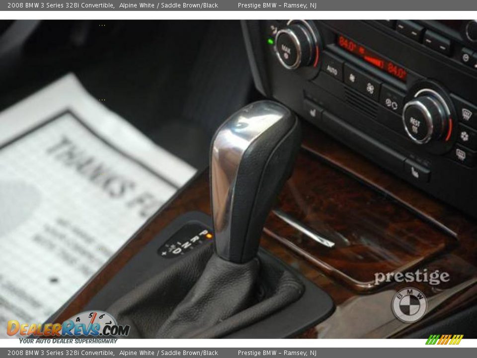 2008 BMW 3 Series 328i Convertible Alpine White / Saddle Brown/Black Photo #16