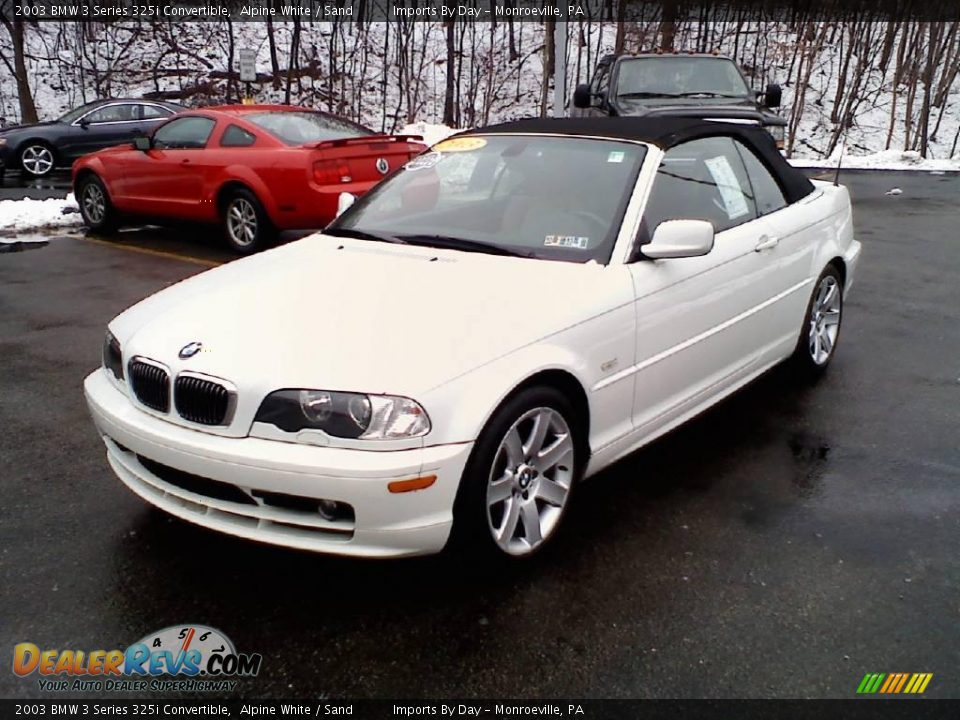 2003 BMW 3 Series 325i Convertible Alpine White / Sand Photo #1