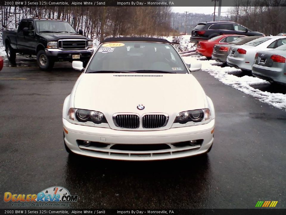 2003 BMW 3 Series 325i Convertible Alpine White / Sand Photo #2