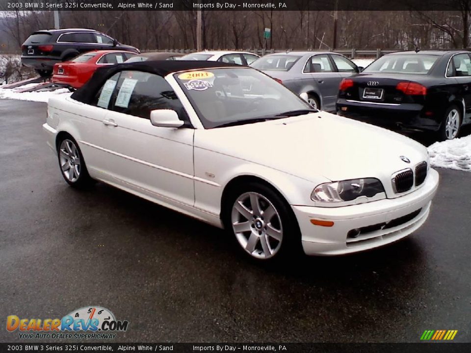 2003 BMW 3 Series 325i Convertible Alpine White / Sand Photo #3