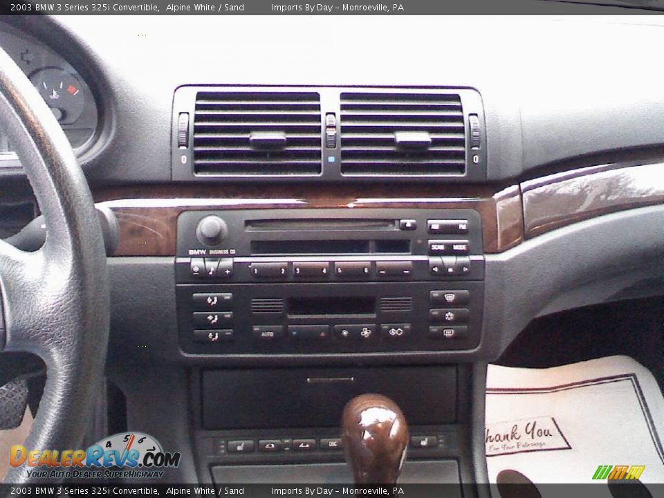 2003 BMW 3 Series 325i Convertible Alpine White / Sand Photo #11