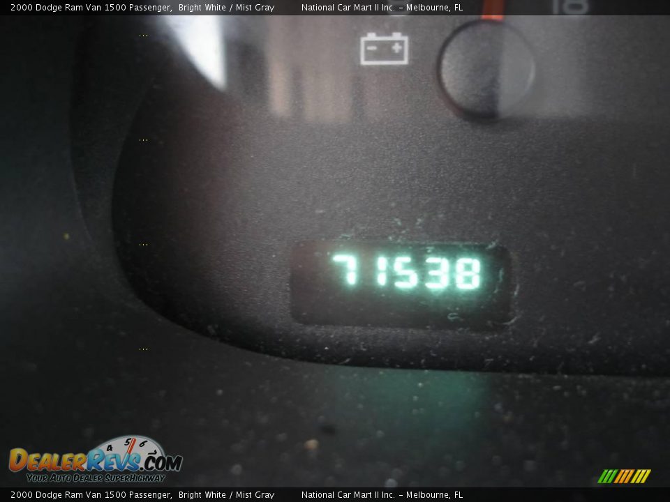 2000 Dodge Ram Van 1500 Passenger Bright White / Mist Gray Photo #14
