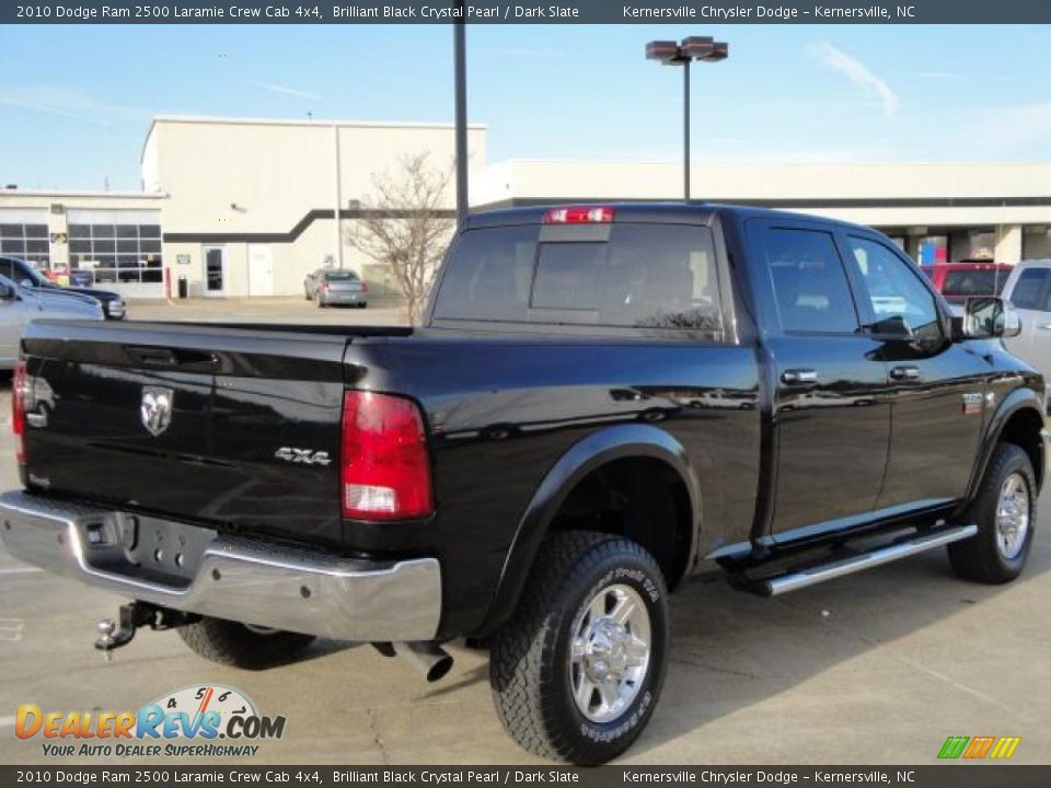 2010 Dodge Ram 2500 Laramie Crew Cab 4x4 Brilliant Black Crystal Pearl / Dark Slate Photo #5