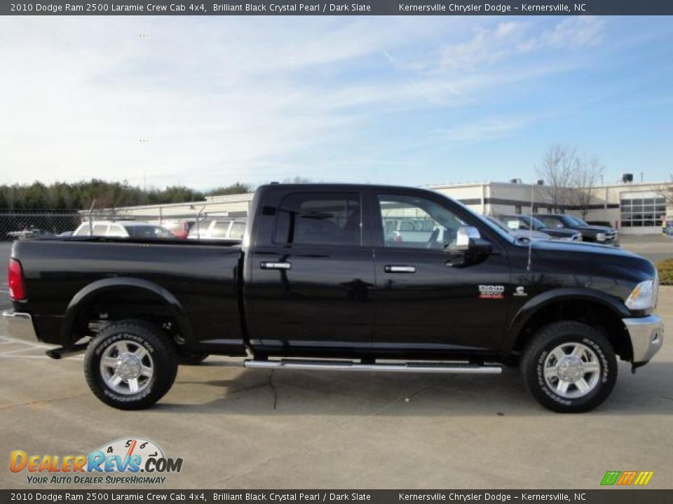 2010 Dodge Ram 2500 Laramie Crew Cab 4x4 Brilliant Black Crystal Pearl / Dark Slate Photo #6