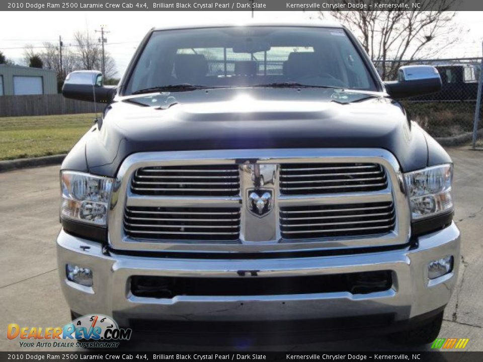 2010 Dodge Ram 2500 Laramie Crew Cab 4x4 Brilliant Black Crystal Pearl / Dark Slate Photo #8