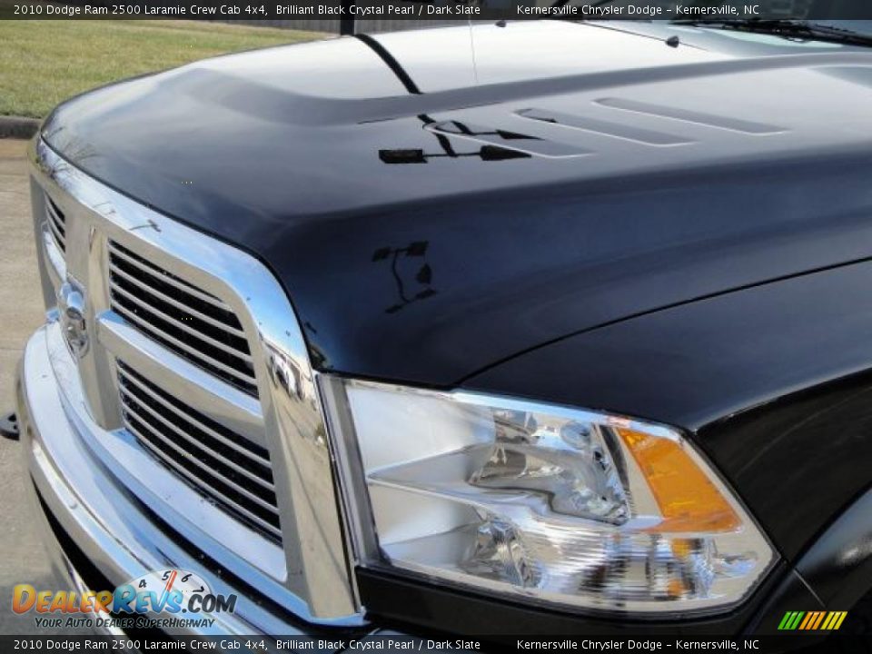 2010 Dodge Ram 2500 Laramie Crew Cab 4x4 Brilliant Black Crystal Pearl / Dark Slate Photo #9