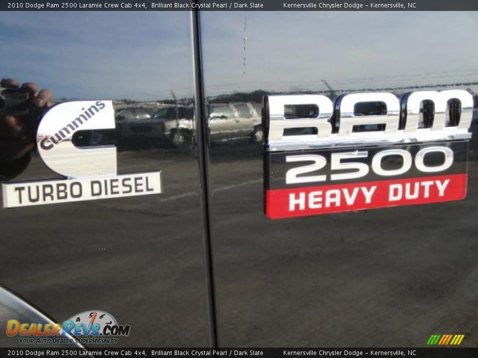 2010 Dodge Ram 2500 Laramie Crew Cab 4x4 Brilliant Black Crystal Pearl / Dark Slate Photo #10