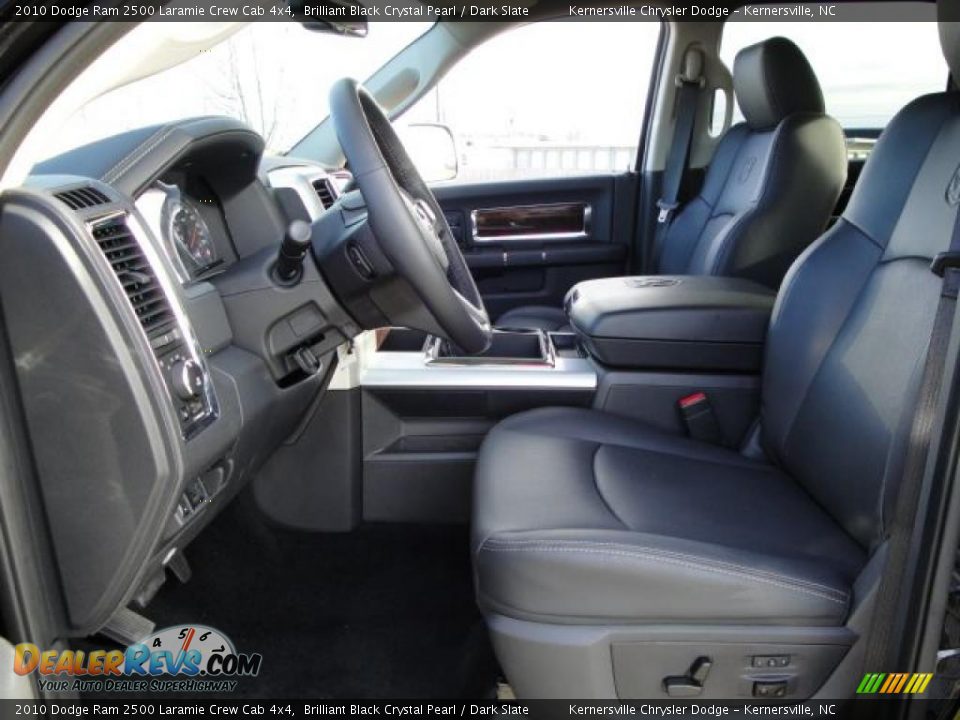 2010 Dodge Ram 2500 Laramie Crew Cab 4x4 Brilliant Black Crystal Pearl / Dark Slate Photo #16