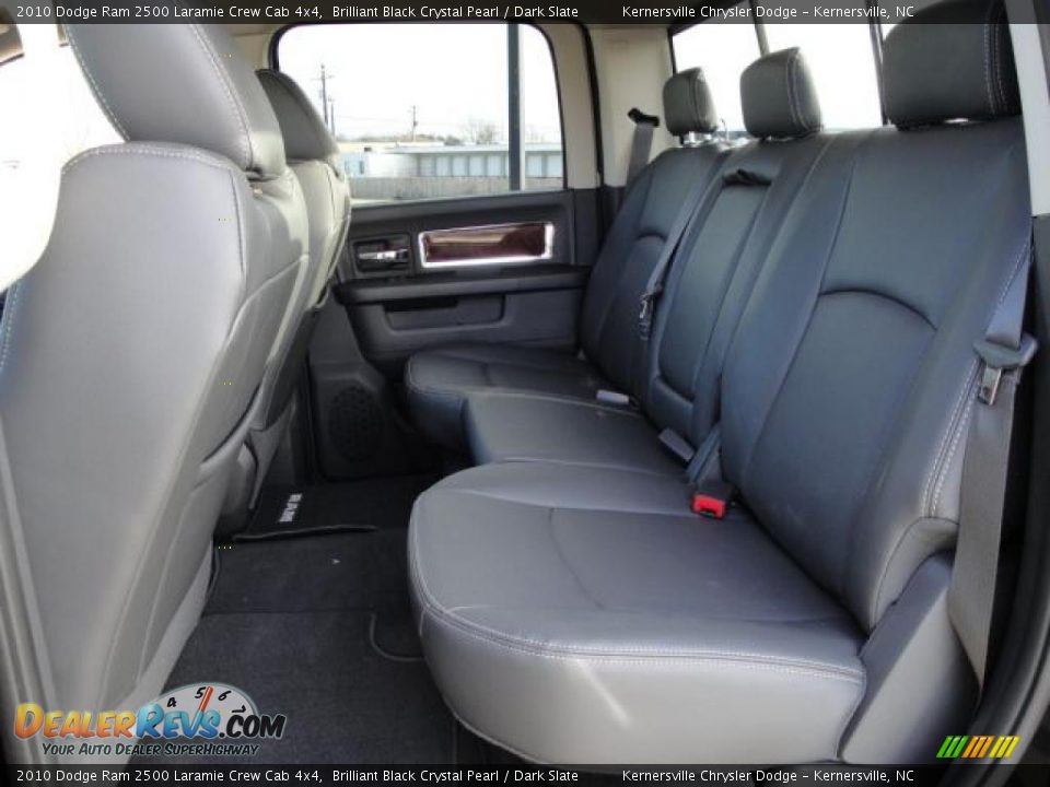 2010 Dodge Ram 2500 Laramie Crew Cab 4x4 Brilliant Black Crystal Pearl / Dark Slate Photo #17