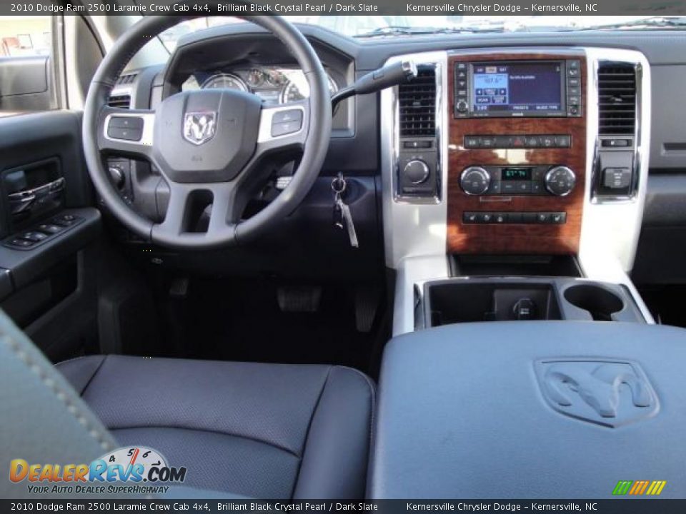 2010 Dodge Ram 2500 Laramie Crew Cab 4x4 Brilliant Black Crystal Pearl / Dark Slate Photo #18