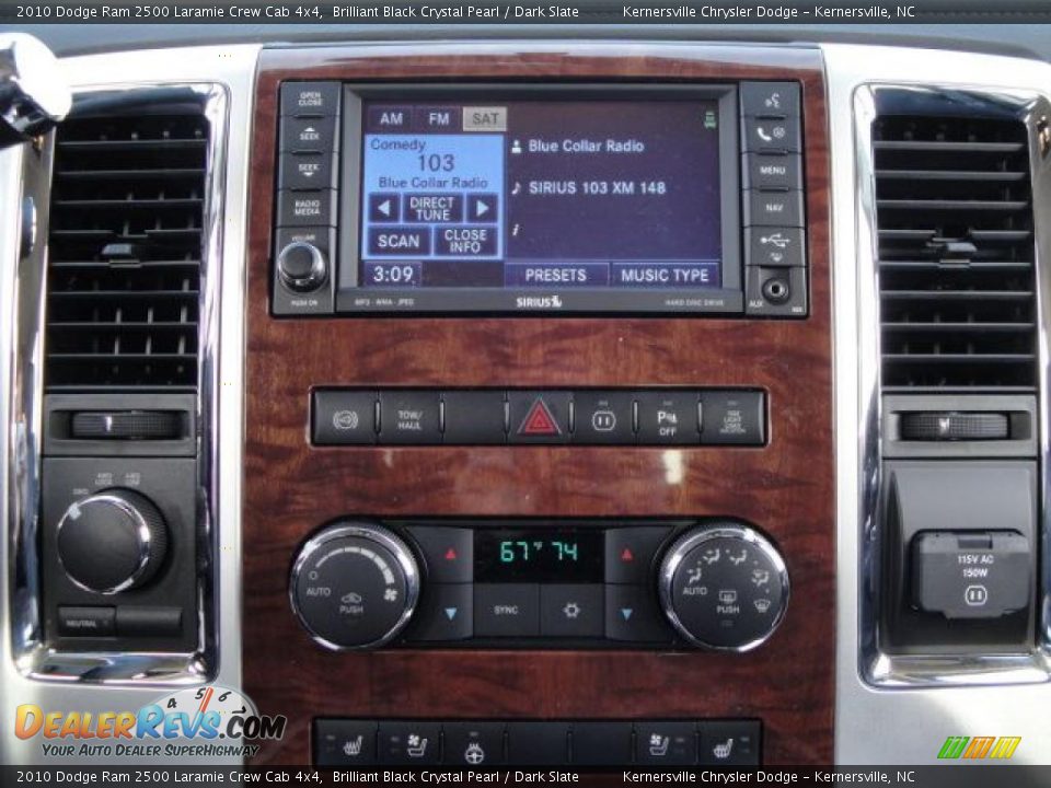 2010 Dodge Ram 2500 Laramie Crew Cab 4x4 Brilliant Black Crystal Pearl / Dark Slate Photo #19