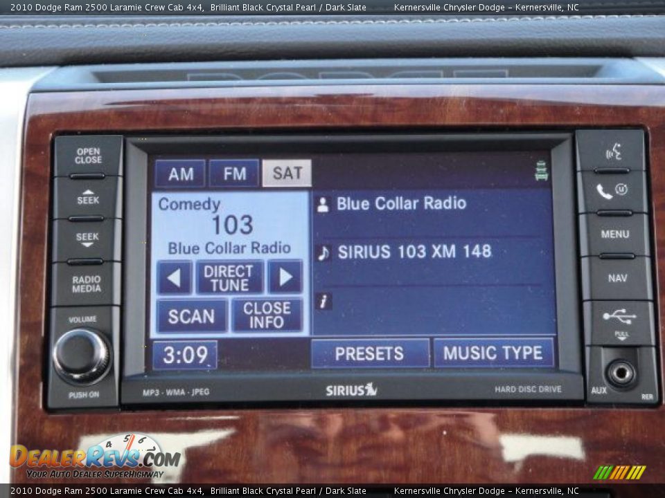 2010 Dodge Ram 2500 Laramie Crew Cab 4x4 Brilliant Black Crystal Pearl / Dark Slate Photo #20