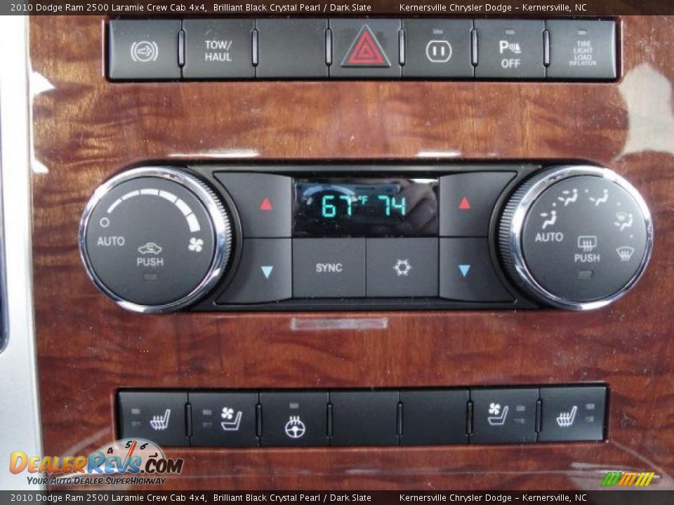 2010 Dodge Ram 2500 Laramie Crew Cab 4x4 Brilliant Black Crystal Pearl / Dark Slate Photo #22