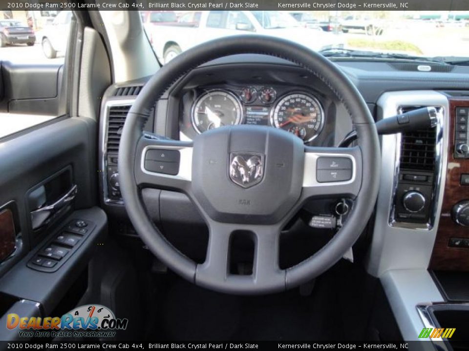 2010 Dodge Ram 2500 Laramie Crew Cab 4x4 Brilliant Black Crystal Pearl / Dark Slate Photo #27