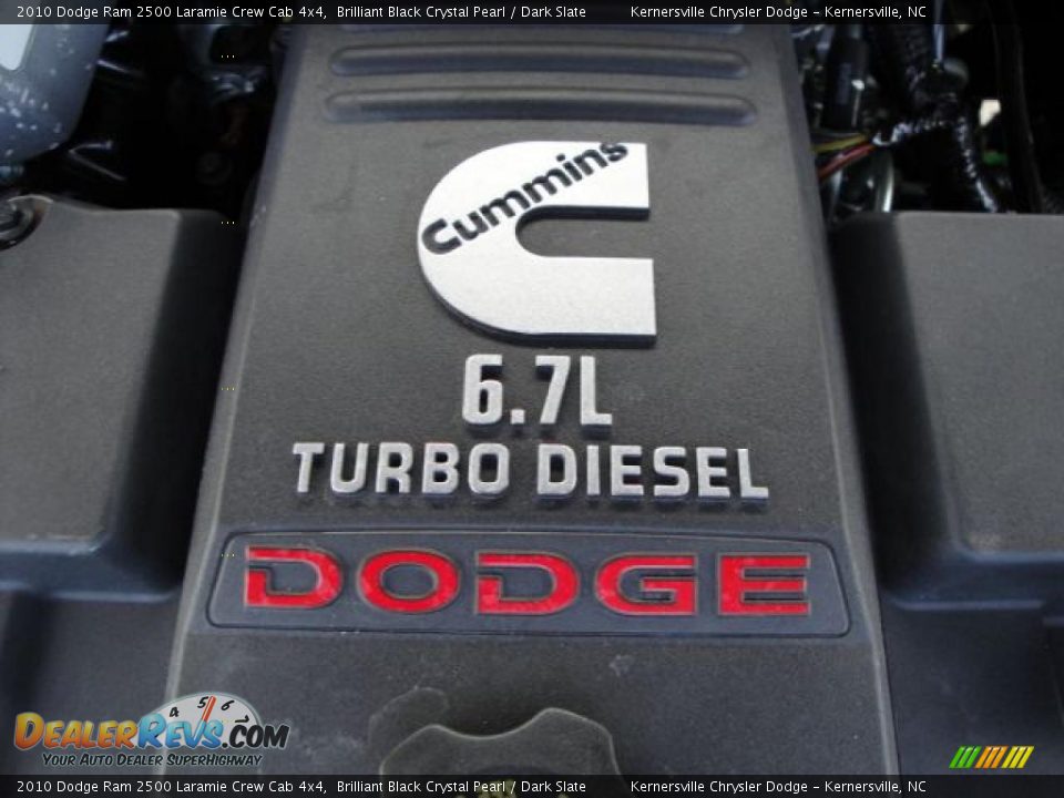 2010 Dodge Ram 2500 Laramie Crew Cab 4x4 Brilliant Black Crystal Pearl / Dark Slate Photo #30