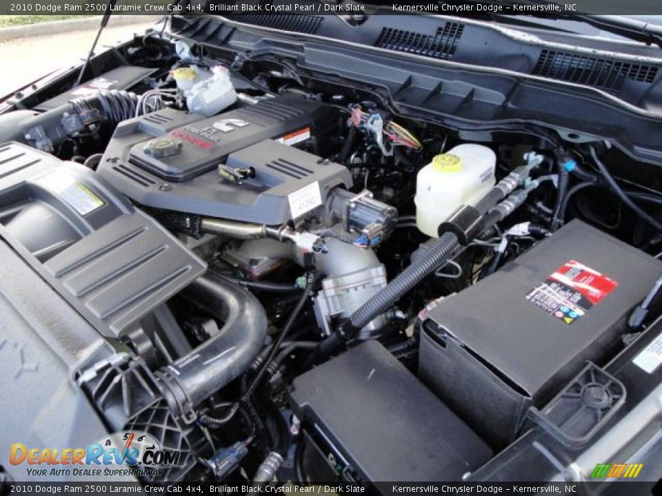2010 Dodge Ram 2500 Laramie Crew Cab 4x4 Brilliant Black Crystal Pearl / Dark Slate Photo #31