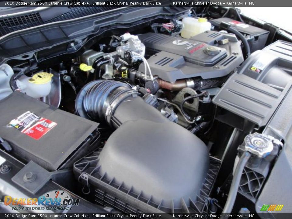 2010 Dodge Ram 2500 Laramie Crew Cab 4x4 Brilliant Black Crystal Pearl / Dark Slate Photo #32