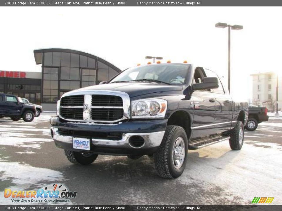 2008 Dodge Ram 2500 SXT Mega Cab 4x4 Patriot Blue Pearl / Khaki Photo #2