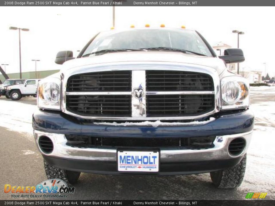 2008 Dodge Ram 2500 SXT Mega Cab 4x4 Patriot Blue Pearl / Khaki Photo #3