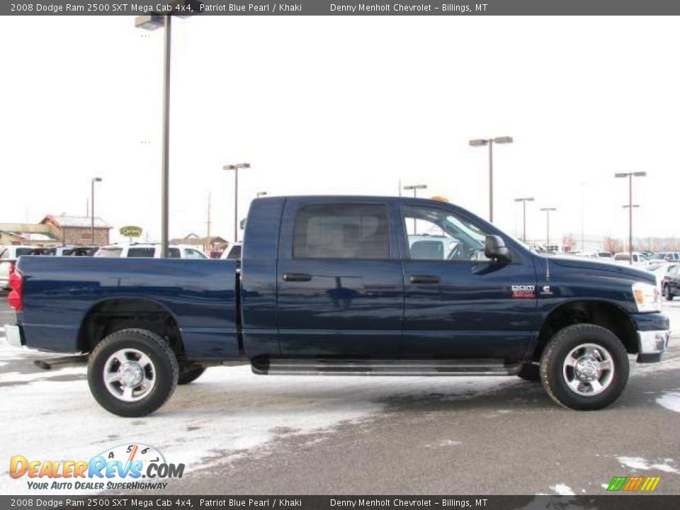 2008 Dodge Ram 2500 SXT Mega Cab 4x4 Patriot Blue Pearl / Khaki Photo #5