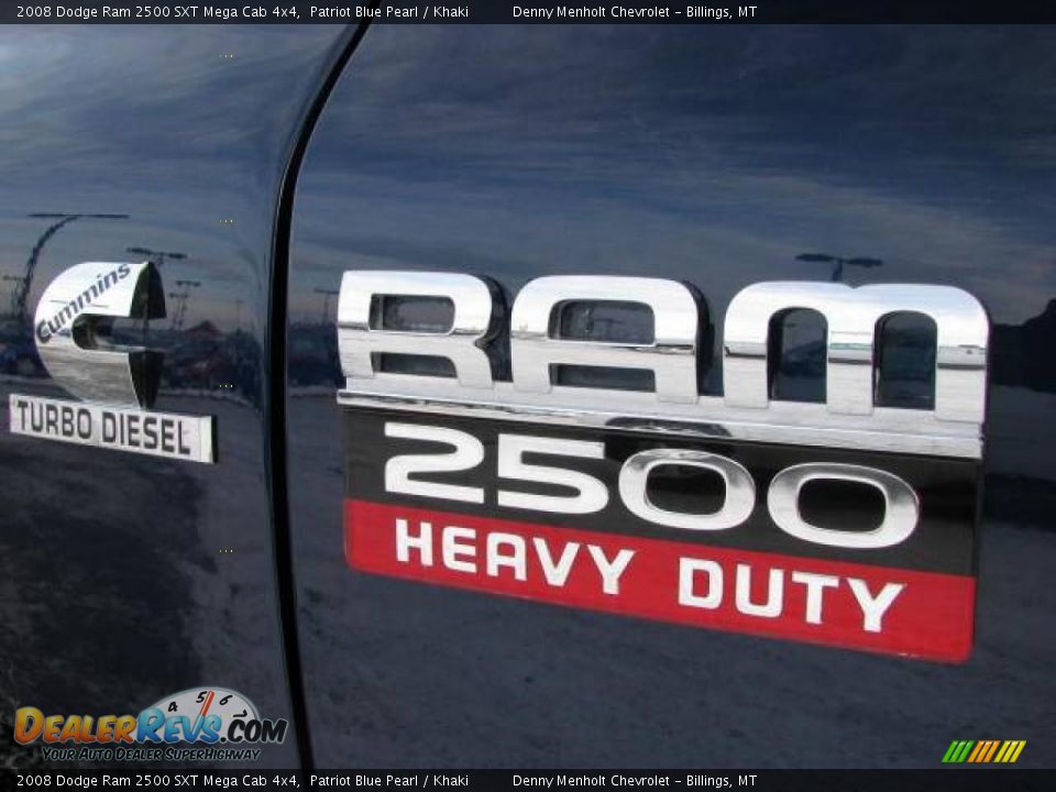 2008 Dodge Ram 2500 SXT Mega Cab 4x4 Patriot Blue Pearl / Khaki Photo #10
