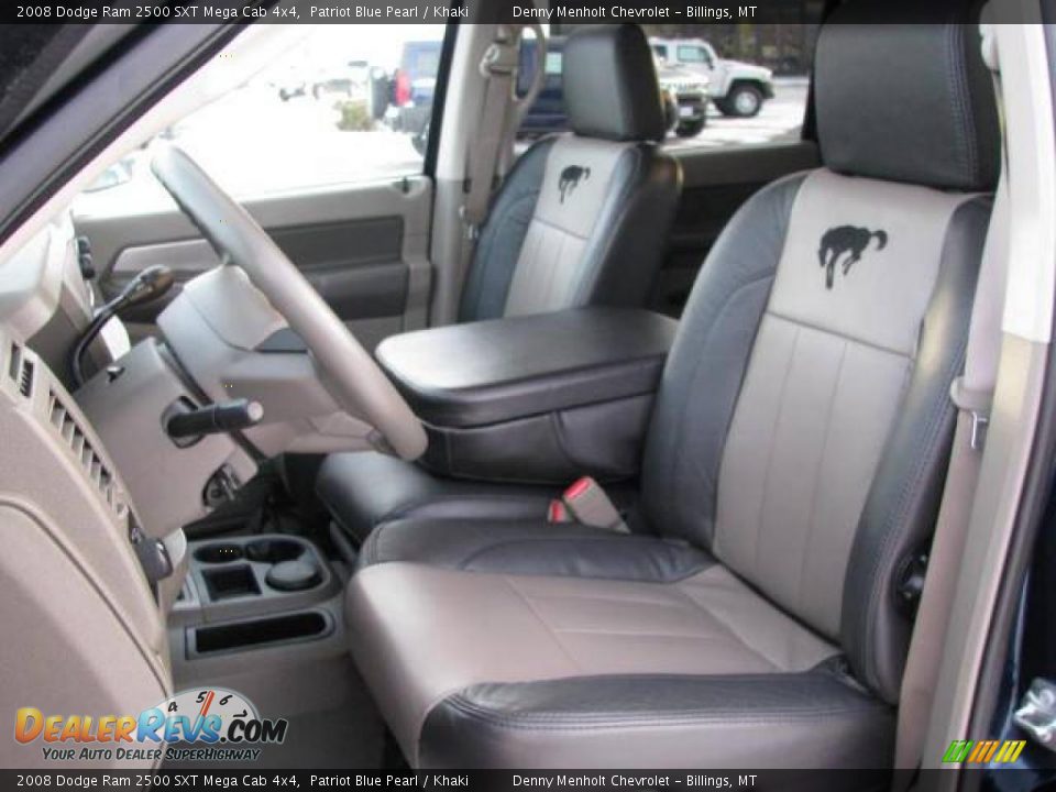 2008 Dodge Ram 2500 SXT Mega Cab 4x4 Patriot Blue Pearl / Khaki Photo #12