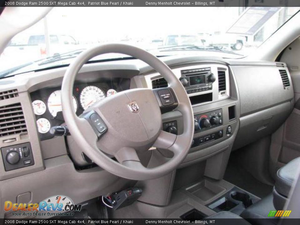 2008 Dodge Ram 2500 SXT Mega Cab 4x4 Patriot Blue Pearl / Khaki Photo #13