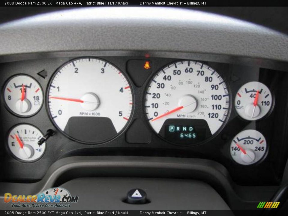 2008 Dodge Ram 2500 SXT Mega Cab 4x4 Patriot Blue Pearl / Khaki Photo #16