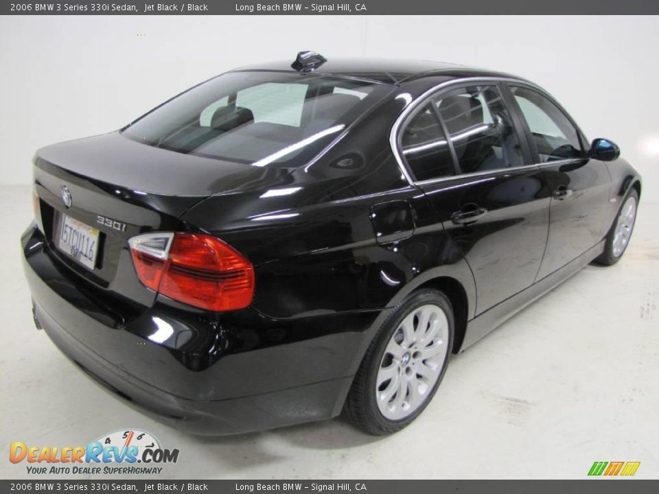 2006 BMW 3 Series 330i Sedan Jet Black / Black Photo #6