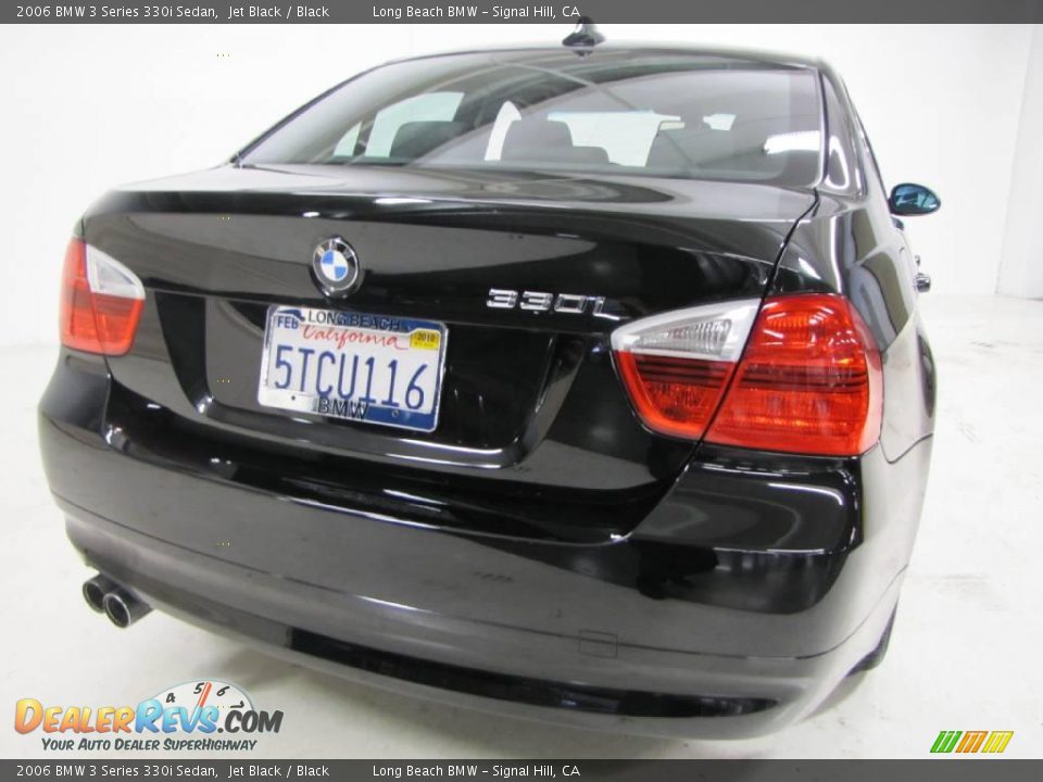 2006 BMW 3 Series 330i Sedan Jet Black / Black Photo #7