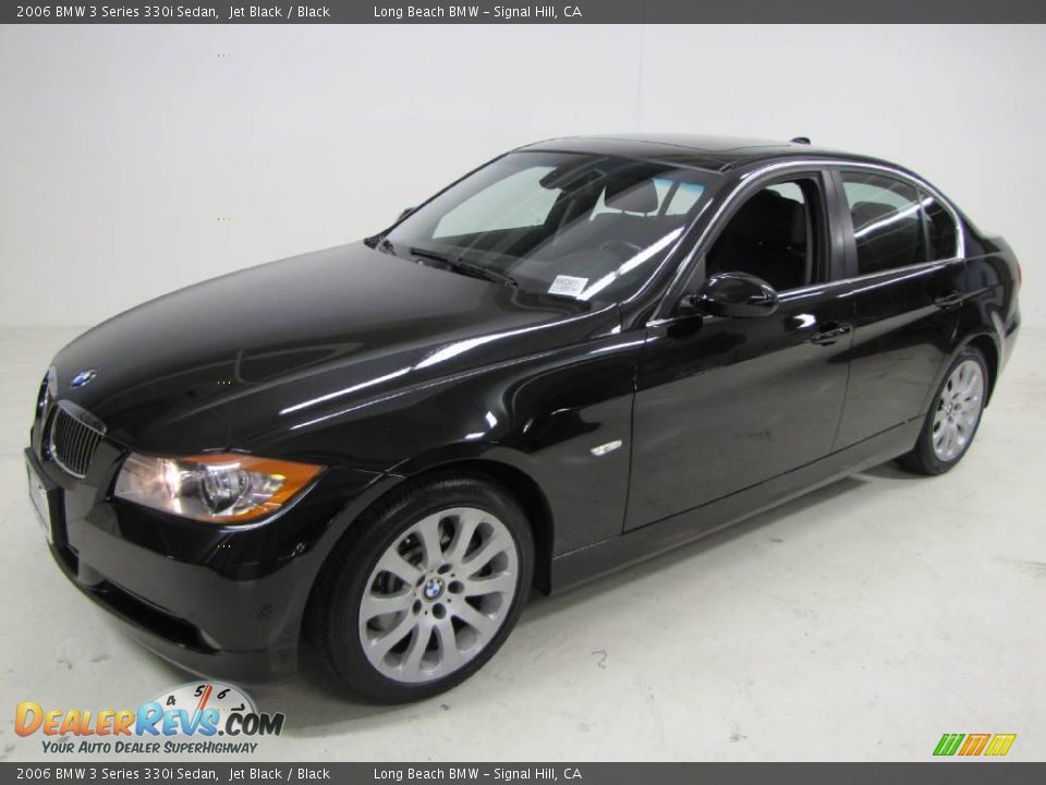 2006 BMW 3 Series 330i Sedan Jet Black / Black Photo #13